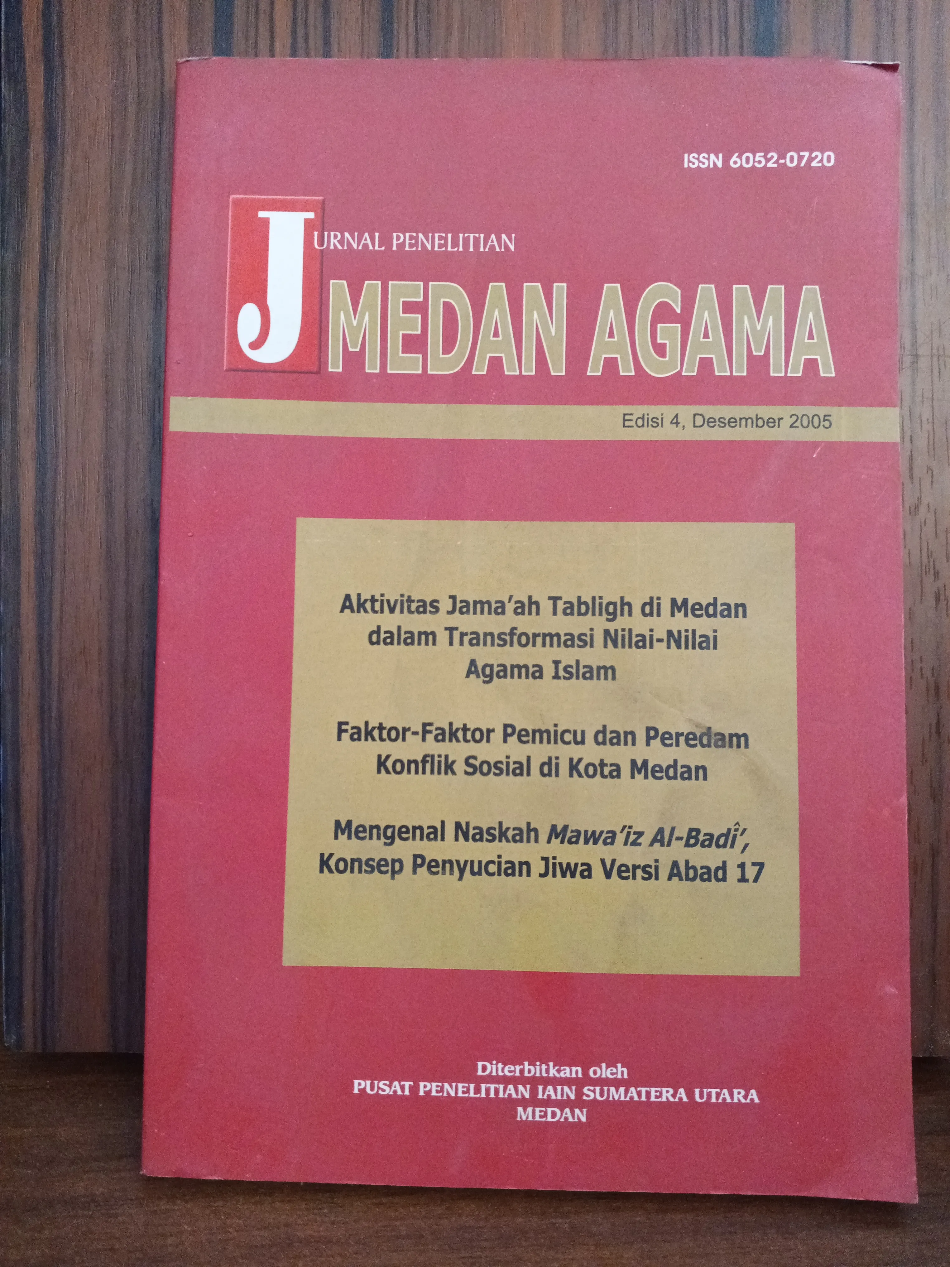 JURNAL PENELITIAN MEDAN AGAMA
