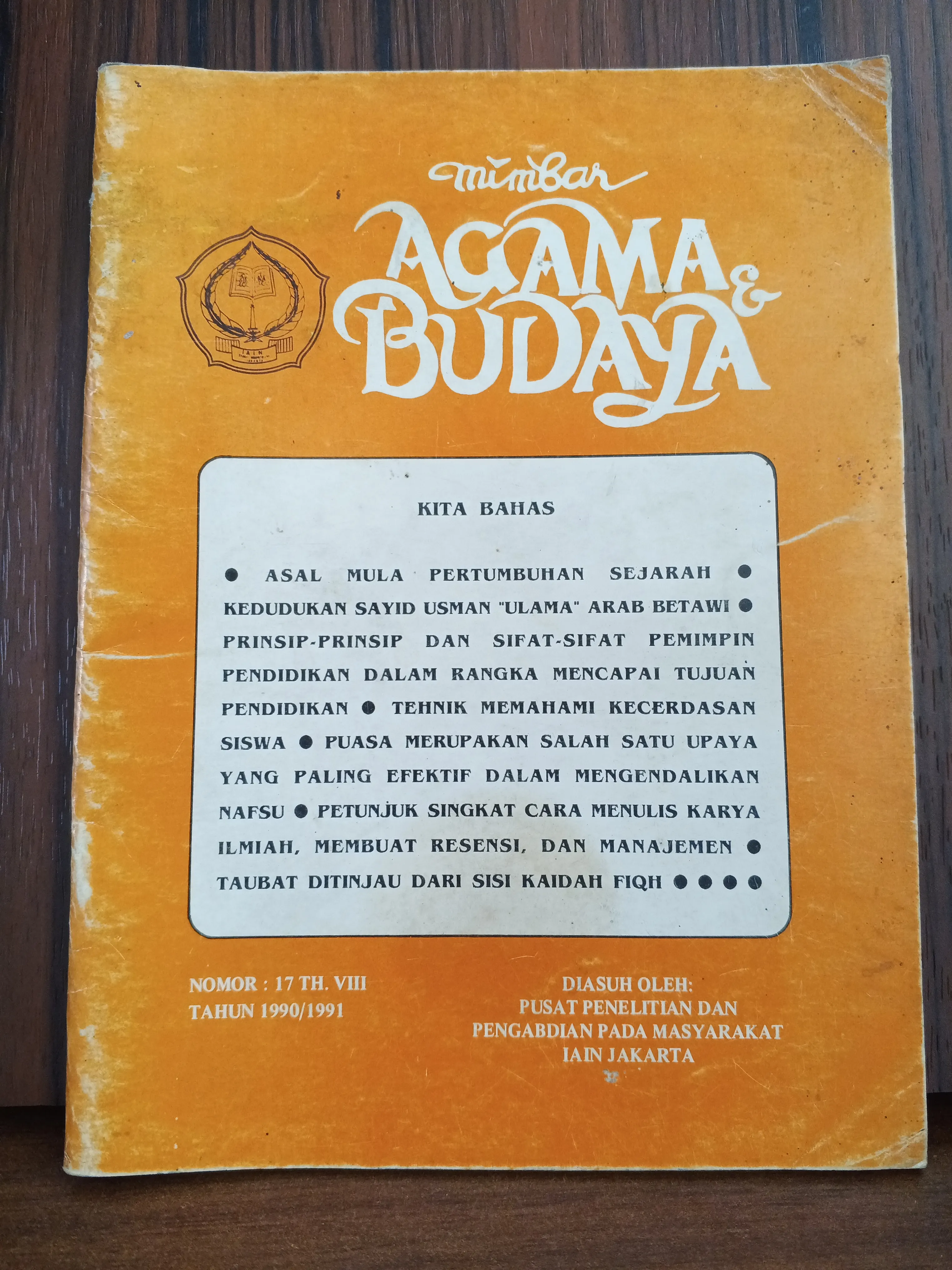 MIMBAR AGAMA DAN BUDAYA