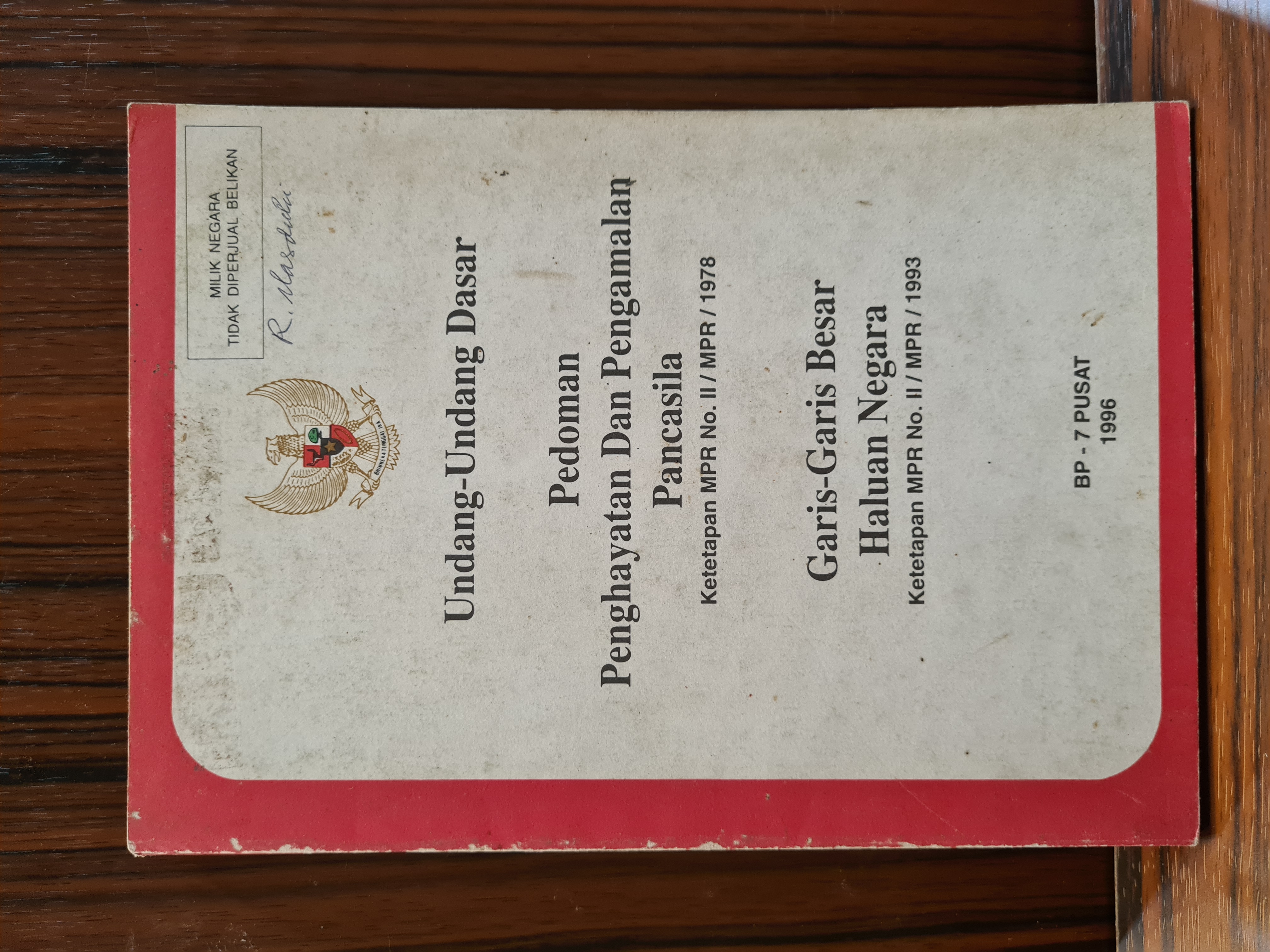 Undang-undang dasar pedoman penghayatan dan pengamalan pancasila