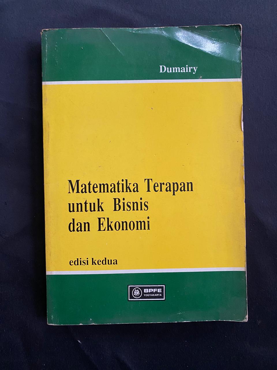 Matematika Terapan Untuk Bisnis Dan Ekonomi