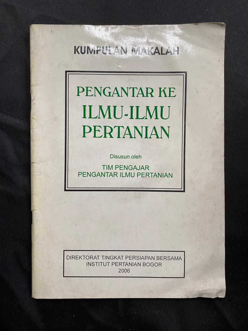 Pengantar Ke Ilmu-Ilmu Pertanian