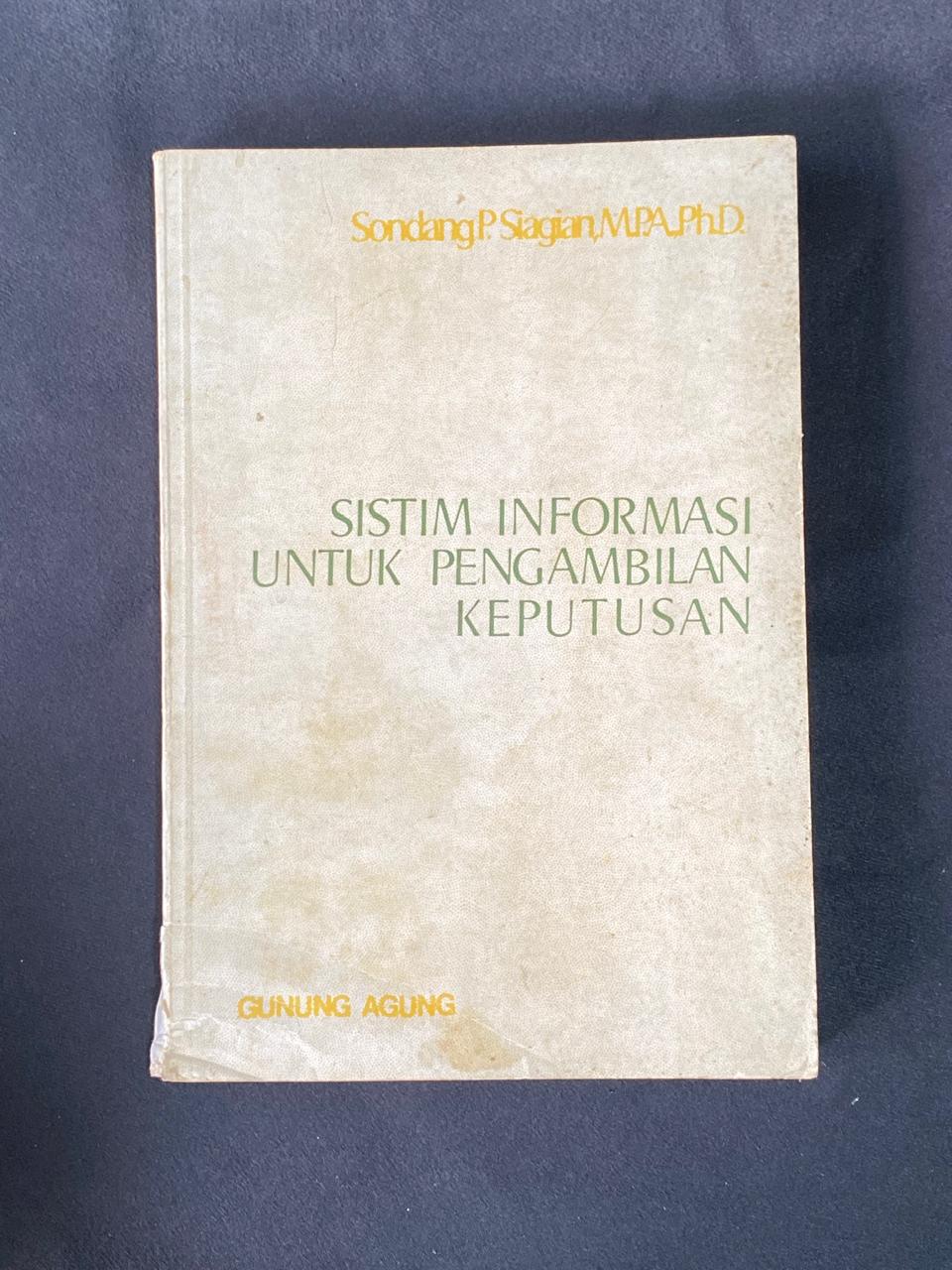 Sistim Informasi Untuk Pengambilan Keputusan