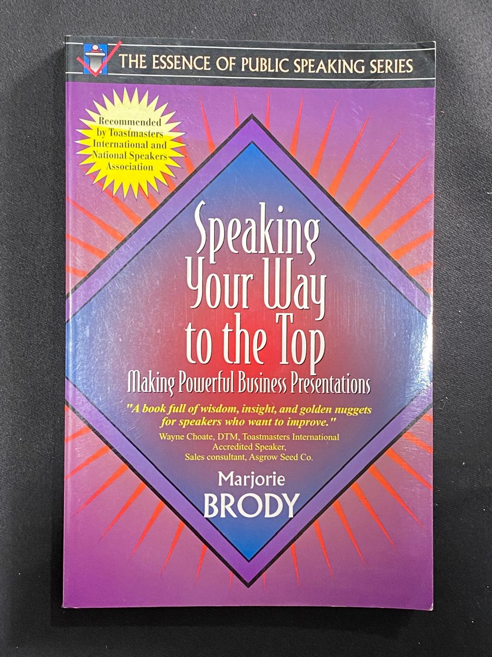 Speaking Your Way To The Top